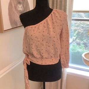 NWOT American Eagle Floral One-Shoulder Women's Top Sz Medium